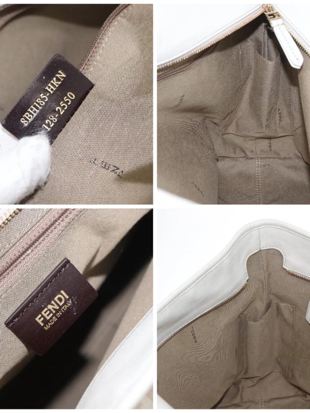 FENDI Zucca Canvas Tote Bag Beige Gold Auth ka1157 - Picture 15 of 16